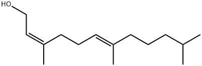 (2Z,6E)-3,7,11-Trimethyl-2,6-dodecadien-1-ol structure