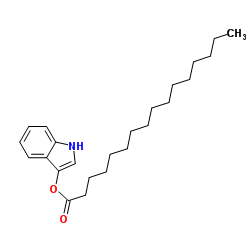 1H-Indol-3-yl palmitate结构式