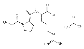 h-gly-pro-arg-oh acetate salt Structure