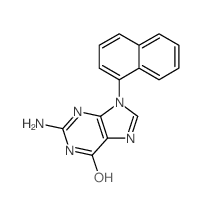 2-amino-9-naphthalen-1-yl-3H-purin-6-one structure