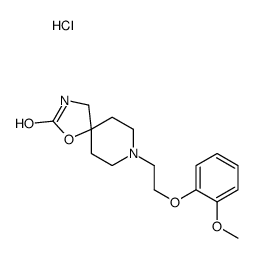 8-[2-(2-methoxyphenoxy)ethyl]-1-oxa-3,8-diazaspiro[4.5]decan-2-one,hydrochloride结构式