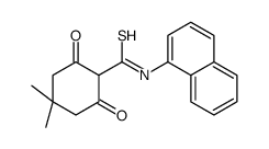 4,4-dimethyl-N-naphthalen-1-yl-2,6-dioxocyclohexane-1-carbothioamide结构式