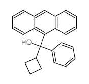 9-Anthracenemethanol, a-cyclobutyl-a-phenyl-结构式