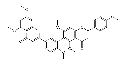 robustaflavone hexamethyl ether Structure