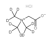 N-(CARBOXYMETHYL)-N,N,N-TRIMETHYL-D9-AMMONIUM CHLORIDE structure