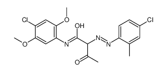 N-(4-chloro-2,5-dimethoxyphenyl)-2-[(4-chloro-o-tolyl)azo]-3-oxobutyramide structure