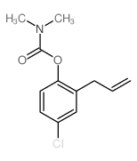 Carbamic acid,dimethyl-, 2-allyl-4-chlorophenyl ester (8CI) structure