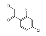 Ethanone, 2-chloro-1-(4-chloro-2-fluorophenyl)- (9CI) picture