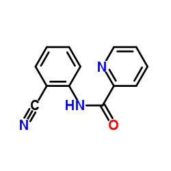 N-(2-氰苯基)吡啶-2-甲酰胺结构式