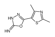 5-(2,4-dimethyl-1,3-thiazol-5-yl)-1,3,4-oxadiazol-2-amine(SALTDATA: FREE)结构式