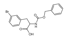 Z-DL-Phe(3Br)结构式