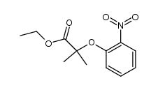 2-methyl-2-(2-nitrophenoxy)propionic acid ethyl ester Structure