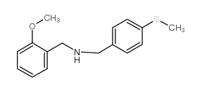 N-[(2-methoxyphenyl)methyl]-1-(4-methylsulfanylphenyl)methanamine structure