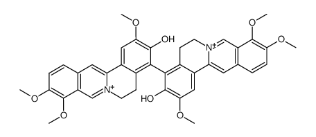 5,5',6,6'-Tetrahydro-3,3'-dihydroxy-2,2',9,9',10,10'-hexamethoxy-4,4'-bi[dibenzo[a,g]quinolizinium] Structure