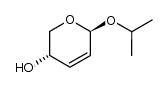 isopropyl β-D-2,3-dideoxypent-2-enoglyceropyranoside结构式