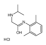 2-(Isopropylamino)-2',6'-acetoxylidide Hydrochloride Structure