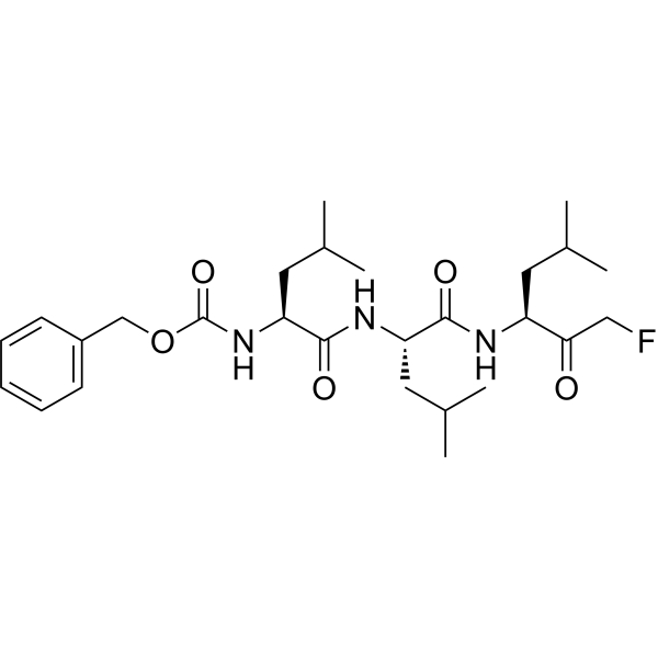 Z-Leu-Leu-Leu-fluoromethyl ketone结构式