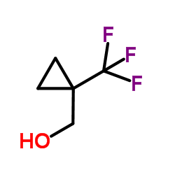 (1-(三氟甲基)环丙基)甲醇结构式