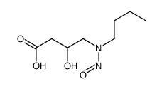 BUTYRICACID,4-(BUTYLNITROSOAMINO)-3-HYDROXY-结构式