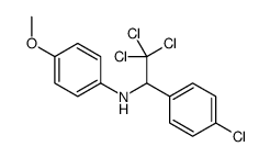 4-methoxy-N-[2,2,2-trichloro-1-(4-chlorophenyl)ethyl]aniline Structure