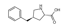 (2S,4R)-4-benzylpyrrolidine-2-carboxylic acid结构式