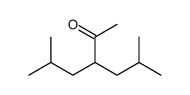 5-methyl-3-(2-methylpropyl)hexan-2-one结构式