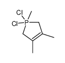 1,1-dichloro-1,3,4-trimethyl-2,5-dihydro-1λ5-phosphole结构式