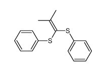 1,1-bis(phenylthio)-2-methylpropene结构式