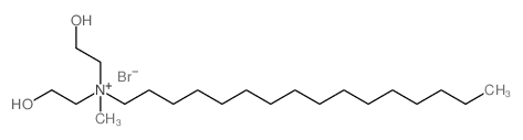 N,N-BIS(2-HYDROXYETHYL)-N-METHYLHEXADECAN-1-AMINIUM BROMIDE Structure