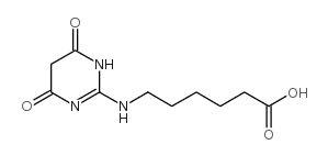 6-(4,6-二氧代-1,4,5,6-四氢-嘧啶-2-基氨基)-己酸结构式