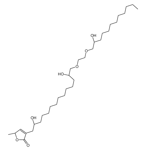 (2S)-4-[(2R,13S)-2,13-dihydroxy-14-[2-[(2S)-2-hydroxydodecoxy]ethoxy]tetradecyl]-2-methyl-2H-furan-5-one Structure