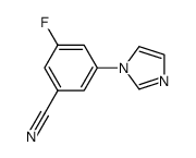 3-fluoro-5-cyano-(1H-imidazol-1-yl)-benzene Structure