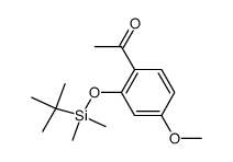 1-(2-(tert-butyldimethylsilyloxy)-4-methoxyphenyl) ethanone结构式