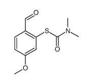 dimethylthiocarbamic acid S-(2-formyl-5-methoxyphenyl) ester Structure