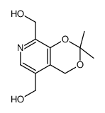 [8-(hydroxymethyl)-2,2-dimethyl-4H-[1,3]dioxino[4,5-c]pyridin-5-yl]methanol结构式