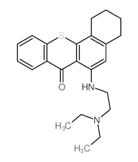 7H-Benzo[c]thioxanthen-7-one,6-[[2-(diethylamino)ethyl]amino]-1,2,3,4-tetrahydro- Structure