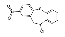 10-chloro-10,11-dihydro-2-nitro-dibenzo[b,f]-thiepin Structure