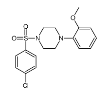 1-(4-chlorophenyl)sulfonyl-4-(2-methoxyphenyl)piperazine structure