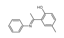 4-methyl-2-(1-phenylimino-ethyl)-phenol Structure