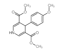 dimethyl 4-(4-methoxyphenyl)-1,4-dihydropyridine-3,5-dicarboxylate structure