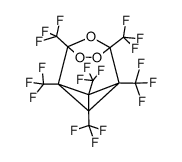 1,2,3,4,5,6-hexakis(trifluoromethyl)-7,8,9-trioxatetracyclo[4.2.1.02,4.03,5]nonane Structure