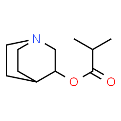 Propanoic acid, 2-methyl-, 1-azabicyclo[2.2.2]oct-3-yl ester (9CI) Structure