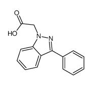 2-(3-phenylindazol-1-yl)acetic acid Structure