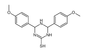 4,6-bis(4-methoxyphenyl)-1,3,5-triazinane-2-thione结构式