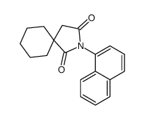 2-naphthalen-1-yl-2-azaspiro[4.5]decane-1,3-dione结构式