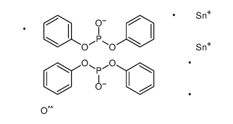 [[diphenoxyphosphanyloxy(dimethyl)stannyl]oxy-dimethylstannyl] diphenyl phosphite结构式