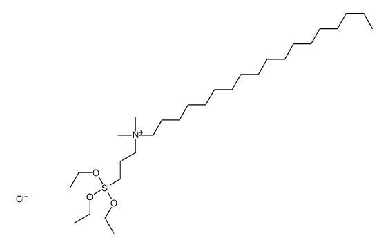 dimethyloctadecyl[3-(triethoxysilyl)propyl]ammonium chloride结构式