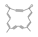 8,13-dimethyl-2,9,11-trisdehydro<16>annulene-1,4-dione Structure