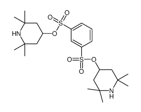 bis(2,2,6,6-tetramethylpiperidin-4-yl) benzene-1,3-disulfonate Structure