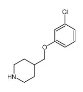 4-[(3-CHLOROPHENOXY)METHYL]PIPERIDINE Structure